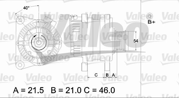 437407 VALEO Генератор