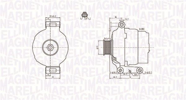063731636010 MAGNETI MARELLI Генератор