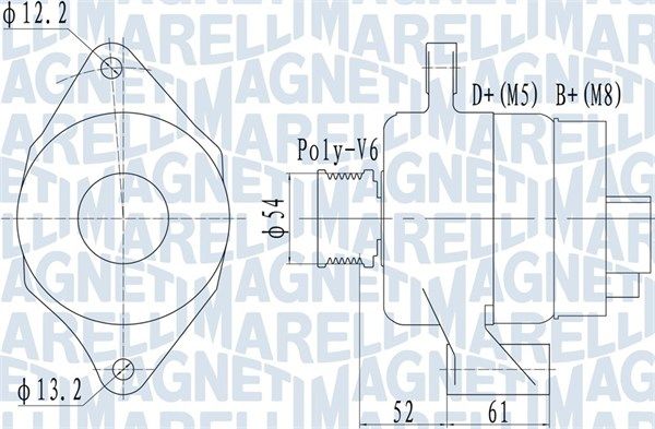 063732049010 MAGNETI MARELLI Генератор
