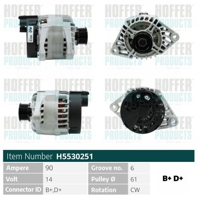H5530251 HOFFER Генератор