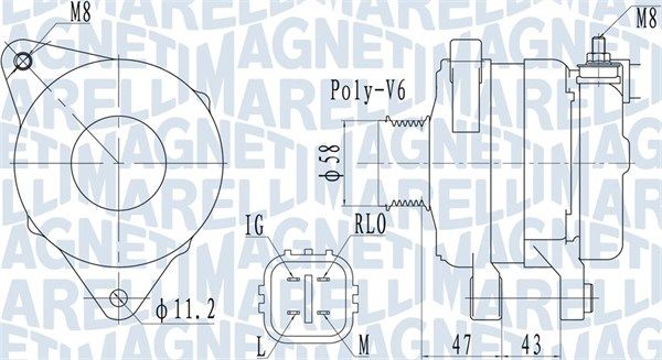 063732097010 MAGNETI MARELLI Генератор