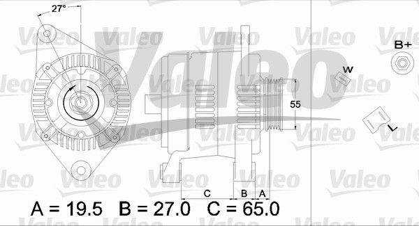 436447 VALEO Генератор