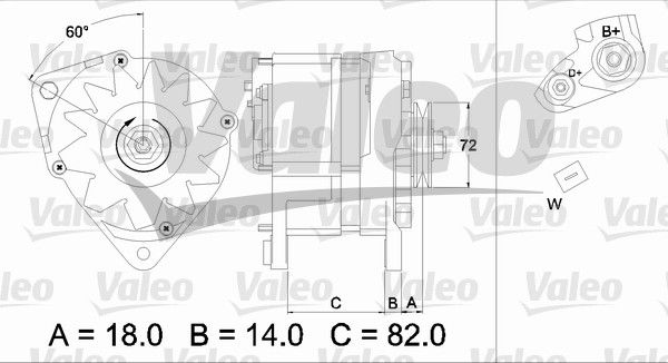 436303 VALEO Генератор