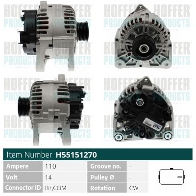 H55151270 HOFFER Генератор