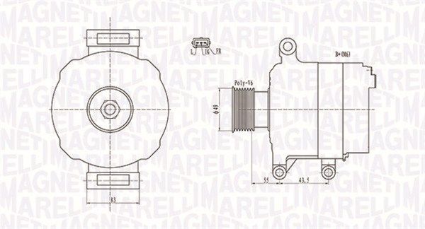 063731869010 MAGNETI MARELLI Генератор