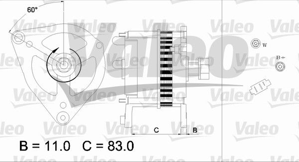 436692 VALEO Генератор