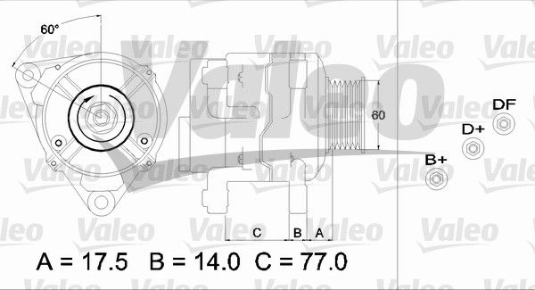 437388 VALEO Генератор