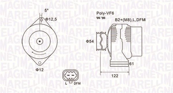 063732005010 MAGNETI MARELLI Генератор