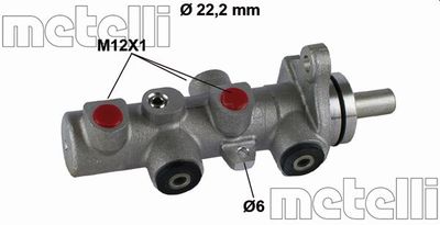 050793 METELLI Главный тормозной цилиндр