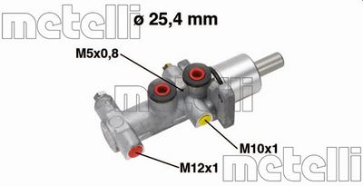 050554 METELLI Главный тормозной цилиндр