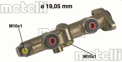 050076 METELLI Главный тормозной цилиндр