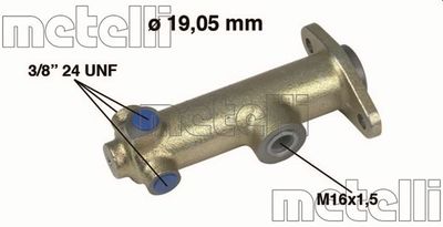 050035 METELLI Главный тормозной цилиндр