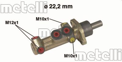 050417 METELLI Главный тормозной цилиндр