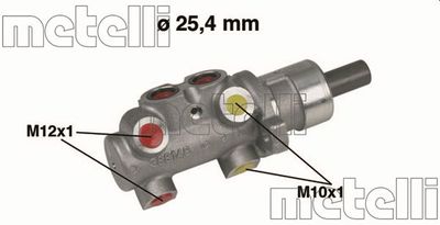 050268 METELLI Главный тормозной цилиндр