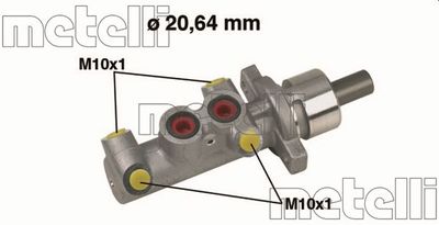 050397 METELLI Главный тормозной цилиндр