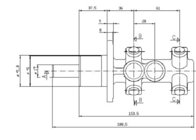 VMC188 MOTAQUIP Главный тормозной цилиндр