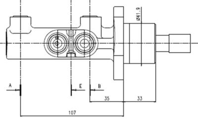 VMC199 MOTAQUIP Главный тормозной цилиндр