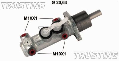 PF339 TRUSTING Главный тормозной цилиндр