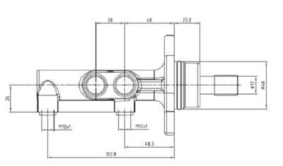 VMC245 MOTAQUIP Главный тормозной цилиндр