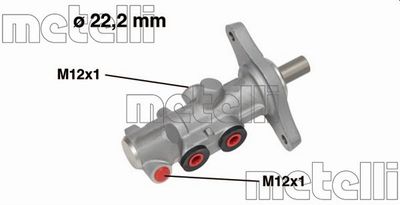 050614 METELLI Главный тормозной цилиндр
