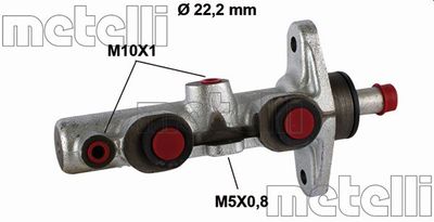 050499 METELLI Главный тормозной цилиндр