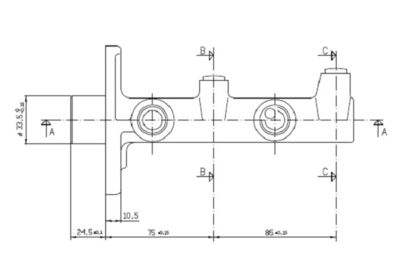 VMC176 MOTAQUIP Главный тормозной цилиндр