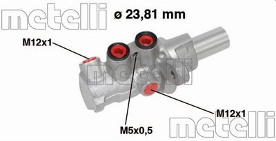 050749 METELLI Главный тормозной цилиндр