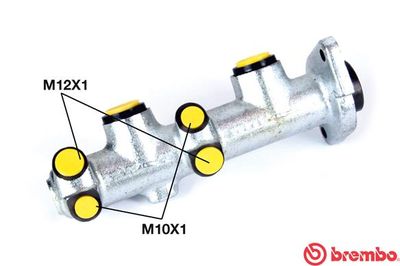 M61078 BREMBO Главный тормозной цилиндр