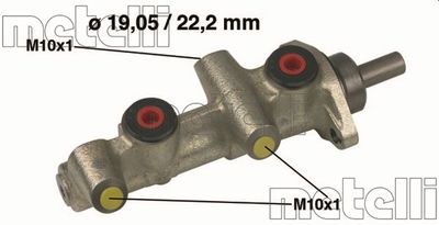 050197 METELLI Главный тормозной цилиндр