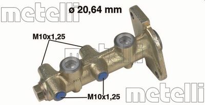 050090 METELLI Главный тормозной цилиндр