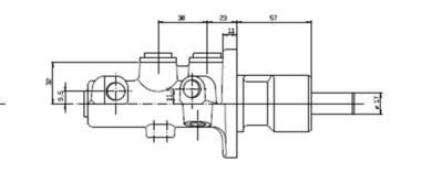 VMC187 MOTAQUIP Главный тормозной цилиндр