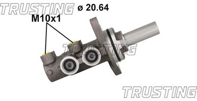 PF1161 TRUSTING Главный тормозной цилиндр