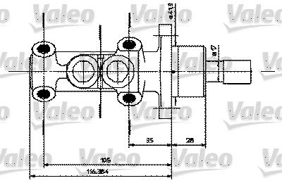 402251 VALEO Главный тормозной цилиндр