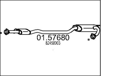 0157680 MTS Средний глушитель выхлопных газов