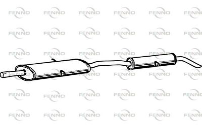 P1661 FENNO Глушитель выхлопных газов конечный