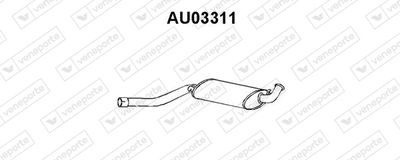 AU03311 VENEPORTE Средний глушитель выхлопных газов