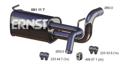061117 ERNST Глушитель выхлопных газов конечный