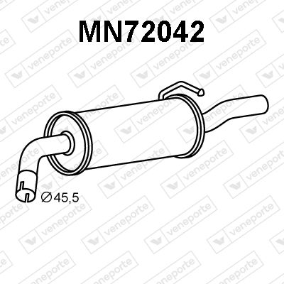 MN72042 VENEPORTE Глушитель выхлопных газов конечный