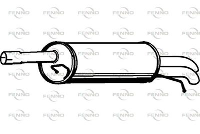 P1242 FENNO Глушитель выхлопных газов конечный