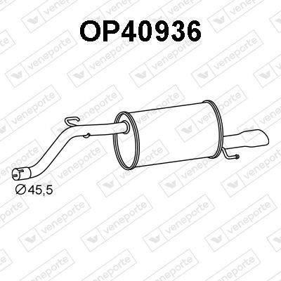 OP40936 VENEPORTE Глушитель выхлопных газов конечный