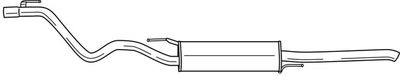 60651 SIGAM Глушитель выхлопных газов конечный