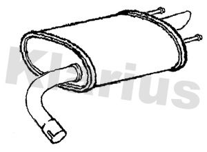 211158 KLARIUS Глушитель выхлопных газов конечный