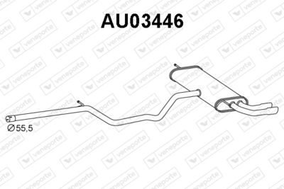 AU03446 VENEPORTE Глушитель выхлопных газов конечный