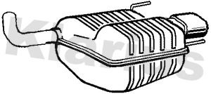 211015 KLARIUS Глушитель выхлопных газов конечный