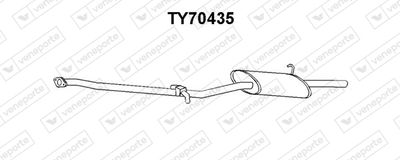 TY70435 VENEPORTE Глушитель выхлопных газов конечный