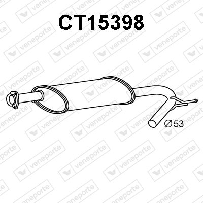 CT15398 VENEPORTE Предглушитель выхлопных газов