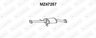 MZ47257 VENEPORTE Средний глушитель выхлопных газов