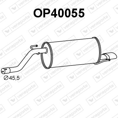 OP40055 VENEPORTE Глушитель выхлопных газов конечный