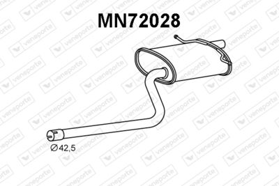 MN72028 VENEPORTE Глушитель выхлопных газов конечный