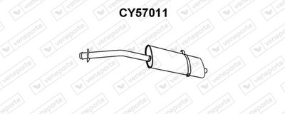 CY57011 VENEPORTE Предглушитель выхлопных газов